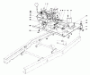 Toro 56044 - 25" Premium Rider Keylectric, 1981 (1000001-1999999) Listas de piezas de repuesto y dibujos ENGINE PLATE AND SHIFT ASSEMBLY