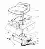 Toro 56123 (8-25) - 8-25 Rear Engine Rider, 1989 (9000001-9999999) Listas de piezas de repuesto y dibujos SEAT & GAS TANK ASSEMBLY