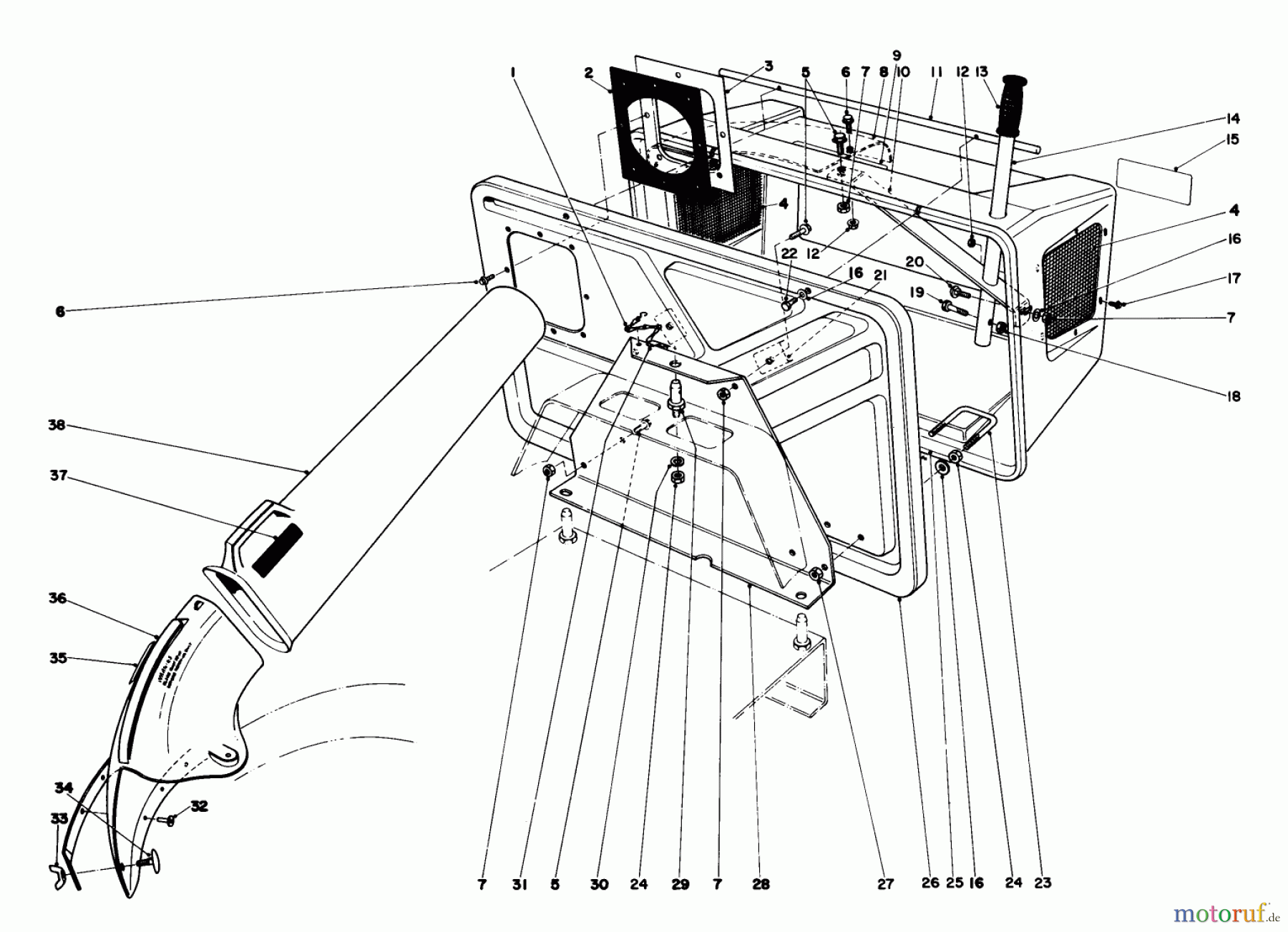  Toro Neu Mowers, Rear-Engine Rider 56125 (7-25) - Toro 7-25 Rear Engine Rider, 1982 (2000001-2999999) EASY-EMPTY GRASS CATCHER MODEL NO. 59046 (OPTIONAL)