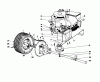 Toro 56125 (7-25) - 7-25 Rear Engine Rider, 1982 (2000001-2999999) Listas de piezas de repuesto y dibujos ENGINE AND AXLE ASSEMBLY