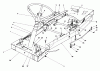 Toro 56125 (7-25) - 7-25 Rear Engine Rider, 1984 (4000001-4999999) Listas de piezas de repuesto y dibujos FRAME ASSEMBLY