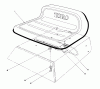 Toro 56125 (7-25) - 7-25 Rear Engine Rider, 1985 (5000001-5999999) Listas de piezas de repuesto y dibujos SEAT ASSEMBLY