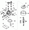 Toro 56128 (8-25) - 8-25 Rear Engine Rider, 1989 (9000001-9999999) Listas de piezas de repuesto y dibujos CARBURETOR NO. 632238
