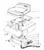Toro 56132 (8-25) - 8-25 Recycler Rider, 1992 (2000001-2999999) Listas de piezas de repuesto y dibujos SEAT & GAS TANK ASSEMBLY
