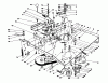 Toro 56132 (825) - 825 Recycler Rider, 1991 (1000001-1999999) Listas de piezas de repuesto y dibujos TRANSMISSION & LINKAGE ASSEMBLY