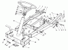 Toro 56133 (8-25) - 8-25 Rear Engine Rider, 1991 (1000001-1999999) Listas de piezas de repuesto y dibujos FRAME ASSEMBLY