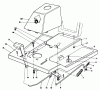Toro 56133 (8-25) - 8-25 Rear Engine Rider, 1991 (1000001-1999999) Listas de piezas de repuesto y dibujos FRONT BODY ASSEMBLY