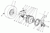 Toro 56133 (8-25) - 8-25 Rear Engine Rider, 1991 (1000001-1999999) Listas de piezas de repuesto y dibujos REAR AXLE ASSEMBLY