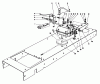 Toro 56155 (11-32) - 11-32 Rear Engine Rider, 1984 (4000001-4999999) Listas de piezas de repuesto y dibujos TRANSMISSION LINKAGE ASSEMBLY