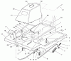 Toro 70044 (8-25) - 8-25 Rear Engine Rider, 2000 (200000001-200999999) Listas de piezas de repuesto y dibujos FRONT BODY ASSEMBLY