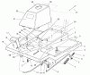 Toro 70044 (8-25) - 8-25 Rear Engine Rider, 2001 (210000001-210999999) Listas de piezas de repuesto y dibujos FRONT BODY ASSEMBLY