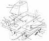 Toro 70060 (8-25) - 8-25 Rear Engine Rider, 1994 (49000001-49999999) Listas de piezas de repuesto y dibujos FRONT BODY ASSEMBLY