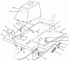 Toro 70060 (8-25) - 8-25 Rear Engine Rider, 1995 (59000001-59999999) Listas de piezas de repuesto y dibujos FRONT BODY ASSEMBLY