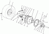 Toro 70060 (8-25) - 8-25 Rear Engine Rider, 1995 (59000001-59999999) Listas de piezas de repuesto y dibujos REAR AXLE ASSEMBLY