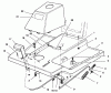 Toro 70060 (8-25) - 8-25 Rear Engine Rider, 1996 (6900001-6999999) Listas de piezas de repuesto y dibujos FRONT BODY ASSEMBLY