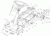 Toro 70122 (8-25) - 8-25 Rear Engine Rider, 2001 (210000001-210999999) Listas de piezas de repuesto y dibujos FRAME ASSEMBLY