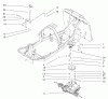 Toro 70125 (13-32G) - 13-32G Rear Engine Rider, 2002 (220000001-220999999) Listas de piezas de repuesto y dibujos GEAR TRANSMISSION AND LINKAGE ASSEMBLY