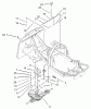 Toro 70125 (13-32G) - 13-32G Rear Engine Rider, 2003 (230000001-230999999) Listas de piezas de repuesto y dibujos GEAR TRANSMISSION AND LINKAGE ASSEMBLY