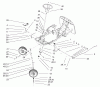Toro 70184 (13-32H) - 13-32H Rear Engine Rider, 2002 (220000001-220999999) Listas de piezas de repuesto y dibujos FRONT AXLE AND STEERING ASSEMBLY