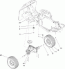 Toro 70185 (G132) - G132 Rear-Engine Riding Mower, 2007 (270000001-270805705) Pièces détachées REAR WHEEL AND TRASMISSION ASSEMBLY