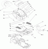 Toro 70185 (G132) - G132 Rear-Engine Riding Mower, 2010 (310000001-310999999) Listas de piezas de repuesto y dibujos BODY AND DECAL ASSEMBLY