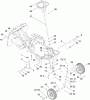 Toro 70185 (G132) - G132 Rear-Engine Riding Mower, 2010 (310000001-310999999) Listas de piezas de repuesto y dibujos FRONT AXLE AND STEERING ASSEMBLY