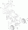 Toro 70185 (G132) - G132 Rear-Engine Riding Mower, 2010 (310000001-310999999) Listas de piezas de repuesto y dibujos GEAR TRANSMISSION AND LINKAGE ASSEMBLY