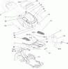 Toro 70186 (H132) - H132 Rear-Engine Riding Mower, 2010 (310000001-310999999) Listas de piezas de repuesto y dibujos BODY AND DECAL ASSEMBLY