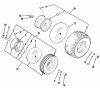 Toro A3-083201 (RR-832) - RR-832 5-Speed Rear Engine Rider, 1982 Spareparts WHEELS AND TIRES