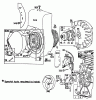 Toro 03108 - 58" Professional, 1981 (1000001-1999999) Listas de piezas de repuesto y dibujos ENGINE BRIGGS & STRATTON MODEL NO. 130232 TYPE NO. 0497-01 #1
