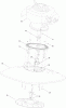 Toro 02606 - HoverPro 550 Mower, 2012 (SN 312000001-312999999) Listas de piezas de repuesto y dibujos ENGINE, DECK AND IMPELLER ASSEMBLY