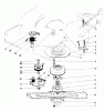 Toro 10500 - 21" Rear Bagging Lawnmower, 1981 (1000001-1999999) Listas de piezas de repuesto y dibujos BLADE BRAKE CLUTCH ASSEMBLY