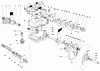 Toro 10500 - 21" Rear Bagging Lawnmower, 1981 (1000001-1999999) Listas de piezas de repuesto y dibujos GEAR CASE ASSEMBLY