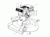 Toro 16277 - Whirlwind Lawnmower, 1977 (7000001-7999999) Listas de piezas de repuesto y dibujos ENGINE ASSEMBLY MODEL 16277