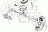 Toro 16277 - Whirlwind Lawnmower, 1979 (9000001-9999999) Listas de piezas de repuesto y dibujos GEAR BOX ASSEMBLY MODEL 16277