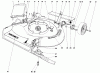 Toro 16277 - Whirlwind Lawnmower, 1979 (9000001-9999999) Listas de piezas de repuesto y dibujos HOUSING ASSEMBLY MODEL 16277
