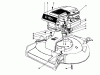 Toro 16264 - Whirlwind II Lawnmower, 1977 (7000001-7999999) Listas de piezas de repuesto y dibujos ENGINE ASSEMBLY MODEL 16264