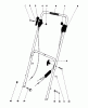 Toro 16287 - Whirlwind II Lawnmower, 1979 (9000001-9999999) Listas de piezas de repuesto y dibujos HANDLE ASSEMBLY MODEL 16287