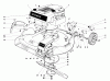 Toro 16173 - Whirlwind Lawnmower, 1974 (4000001-4999999) Listas de piezas de repuesto y dibujos HOUSING AND ENGINE ASSEMBLY-MODEL 16273