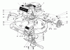 Toro 16273 - Whirlwind Lawnmower, 1975 (5000001-5999999) Listas de piezas de repuesto y dibujos HOUSING AND ENGINE ASSEMBLY MODEL 16273