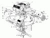 Toro 16240 - Lawnmower, Use 16273, 1975 (5000001-5999999) Listas de piezas de repuesto y dibujos HOUSING AND ENGINE ASSEMBLY MODEL 16273