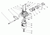 Toro 16202C - Lawnmower, 1987 (7000001-7999999) Listas de piezas de repuesto y dibujos CARBURETOR ASSEMBLY (ENGINE NO. 47PG6)