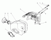 Toro 16202C - Lawnmower, 1987 (7000001-7999999) Listas de piezas de repuesto y dibujos MUFFLER ASSEMBLY (ENGINE NO. 47PG6)