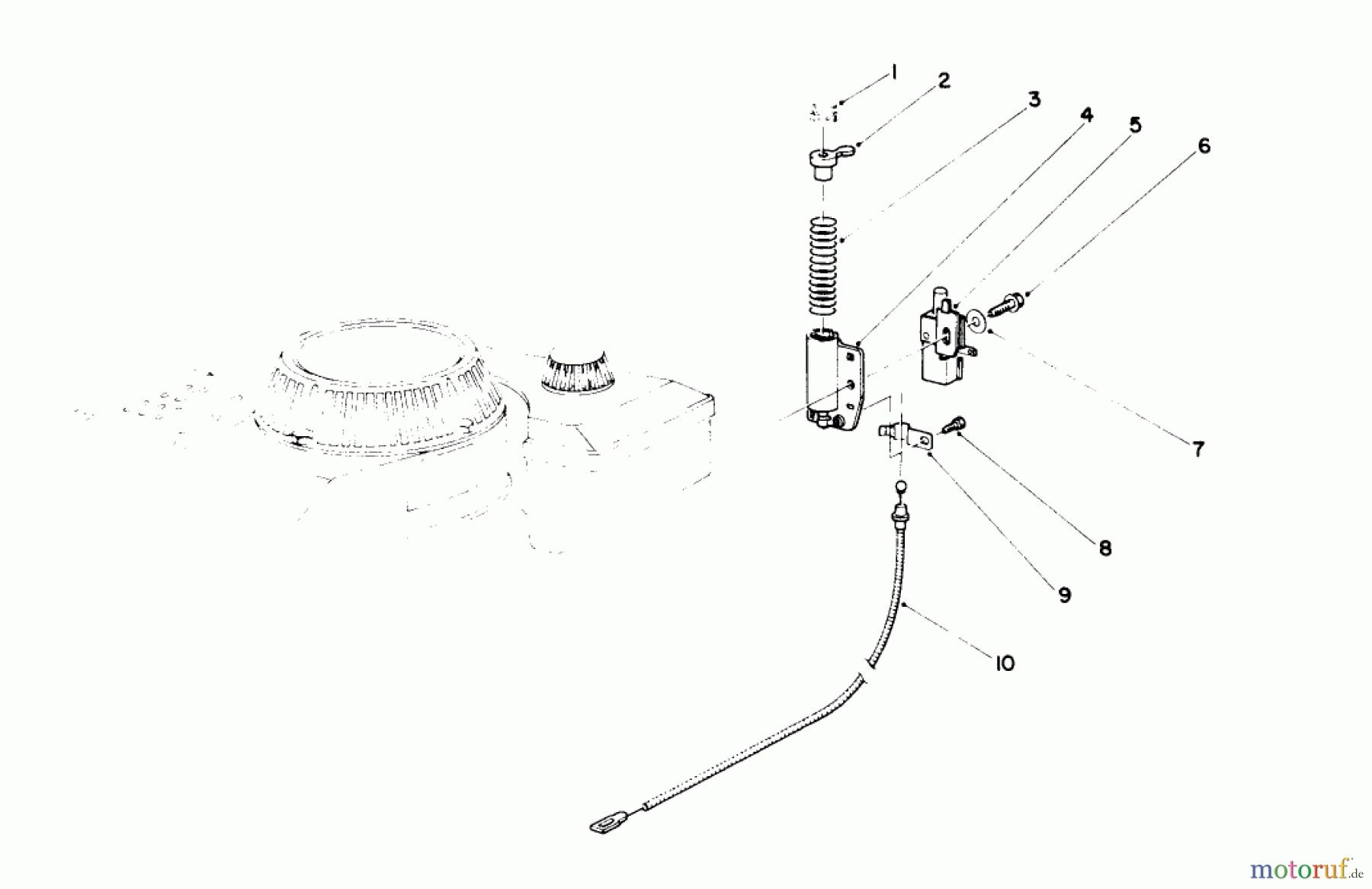  Toro Neu Mowers, Walk-Behind Seite 1 16212 - Toro Lawnmower, 1985 (5000001-5999999) BRAKE ASSEMBLY