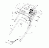 Toro 16212 - Lawnmower, 1985 (5000001-5999999) Listas de piezas de repuesto y dibujos HANDLE ASSEMBLY