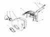 Toro 16212 - Lawnmower, 1990 (0000001-0999999) Listas de piezas de repuesto y dibujos MUFFLER ASSEMBLY (MODEL NO. 47PK9)
