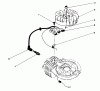 Toro 16212C - Lawnmower, 1987 (7000001-7999999) Listas de piezas de repuesto y dibujos IGNITION ASSEMBLY (MODEL NO. 47PG6)