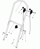 Toro 16297C - Lawnmower, 1985 (5000001-5999999) Listas de piezas de repuesto y dibujos HANDLE ASSEMBLY