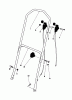 Toro 16299C - Lawnmower, 1986 (6000001-6999999) Listas de piezas de repuesto y dibujos HANDLE ASSEMBLY