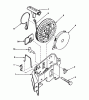 Toro 16299C - Lawnmower, 1986 (6000001-6999999) Listas de piezas de repuesto y dibujos STARTER NO. 590531